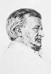 Portrait de Wagner, 19ème siècle